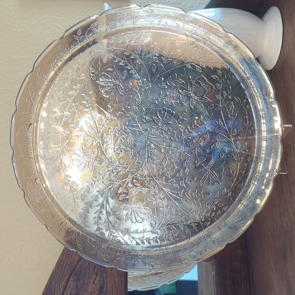 Jeannette Floragold 13.5" Platter